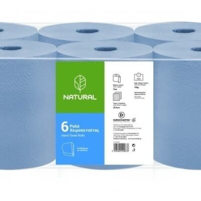 Χειροπετσέτα Natural Blue Autocut 6τμχ